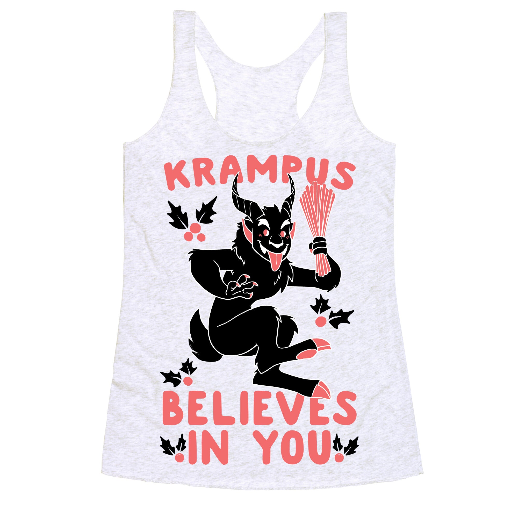 Krampus Believes in You Racerback Tank